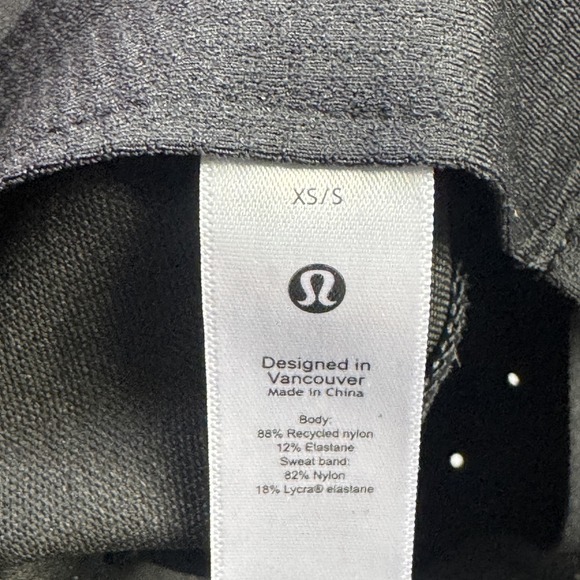 Lululemon Wide Brim Bucket Hat Womens XS/Small Black Adjustable Breathable main image 8